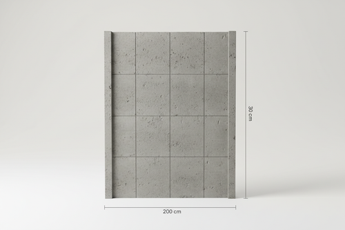 Concrete fence panel product shot