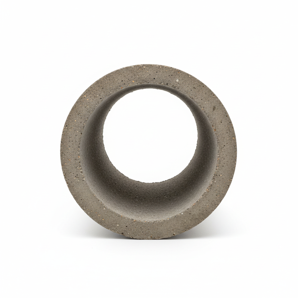 Concrete pipe interior detail