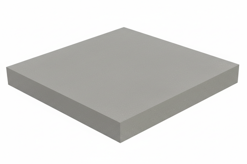 Single concrete slab close-up texture white background