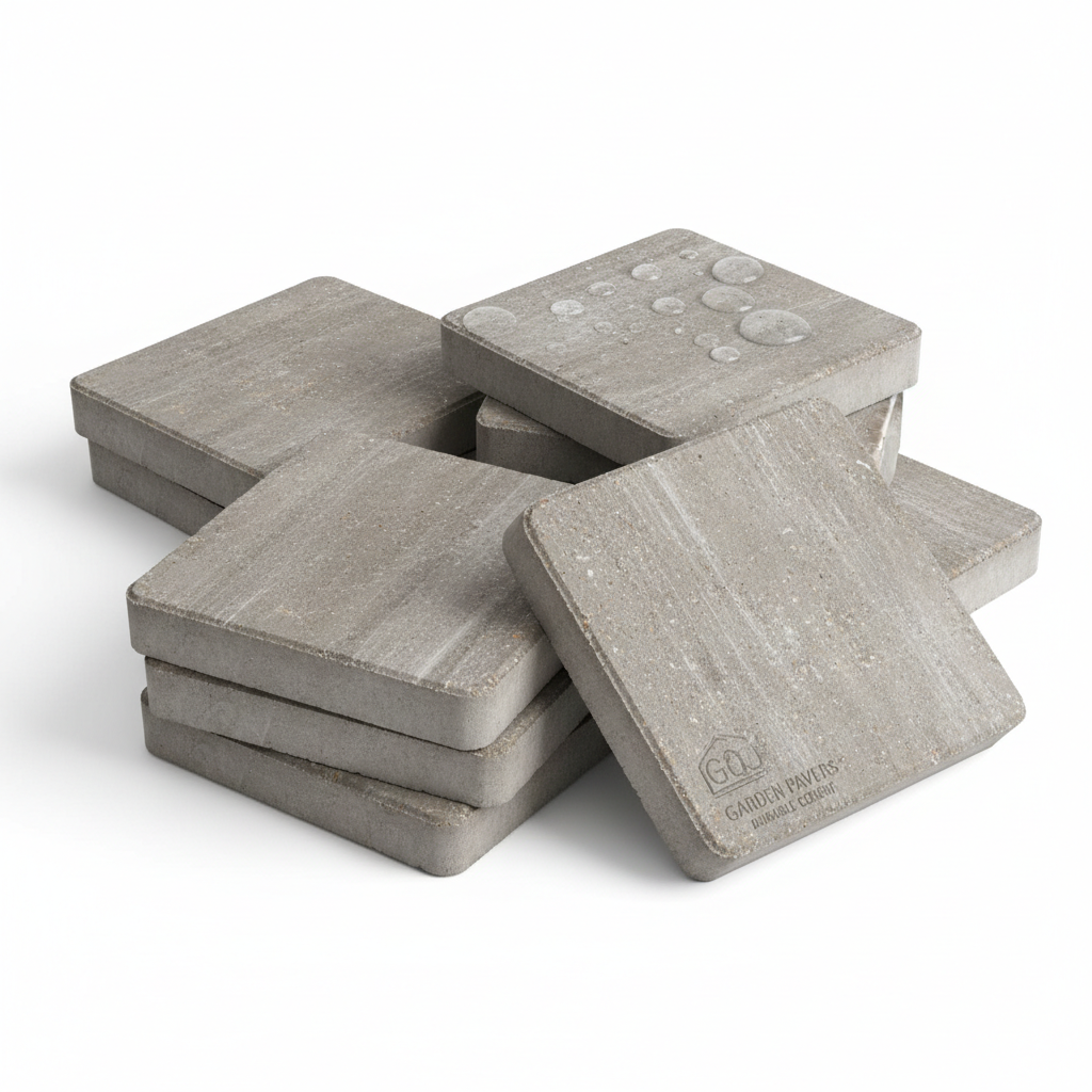 Close-up of concrete tile texture