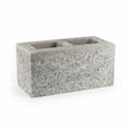 Concrete cinder block 45 degree angle highlighting texture