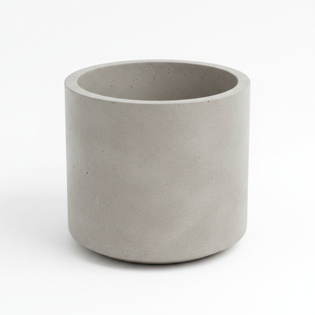 Modern outdoor concrete flower pot