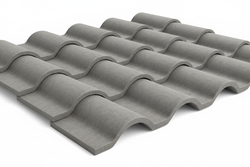 Concrete rooftop tiles