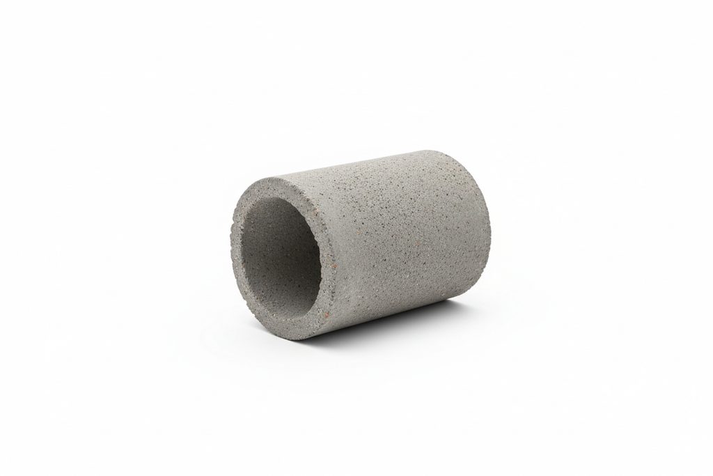 Small concrete drainage pipe for garden