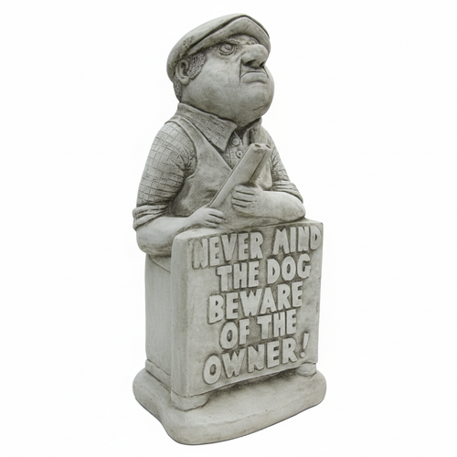 Garden statue 45 degree angle showing full character