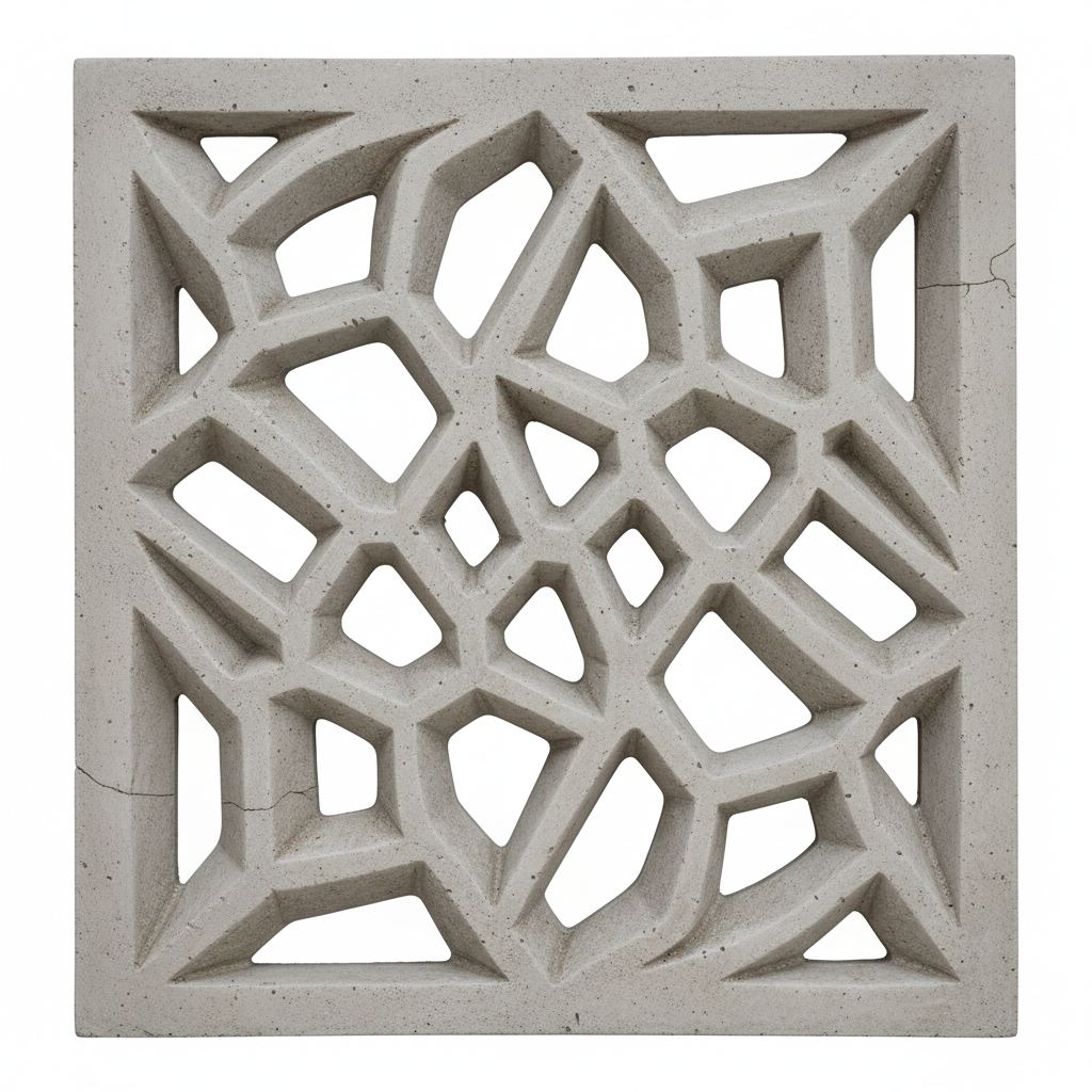 Close-up of decorative garden wall pattern