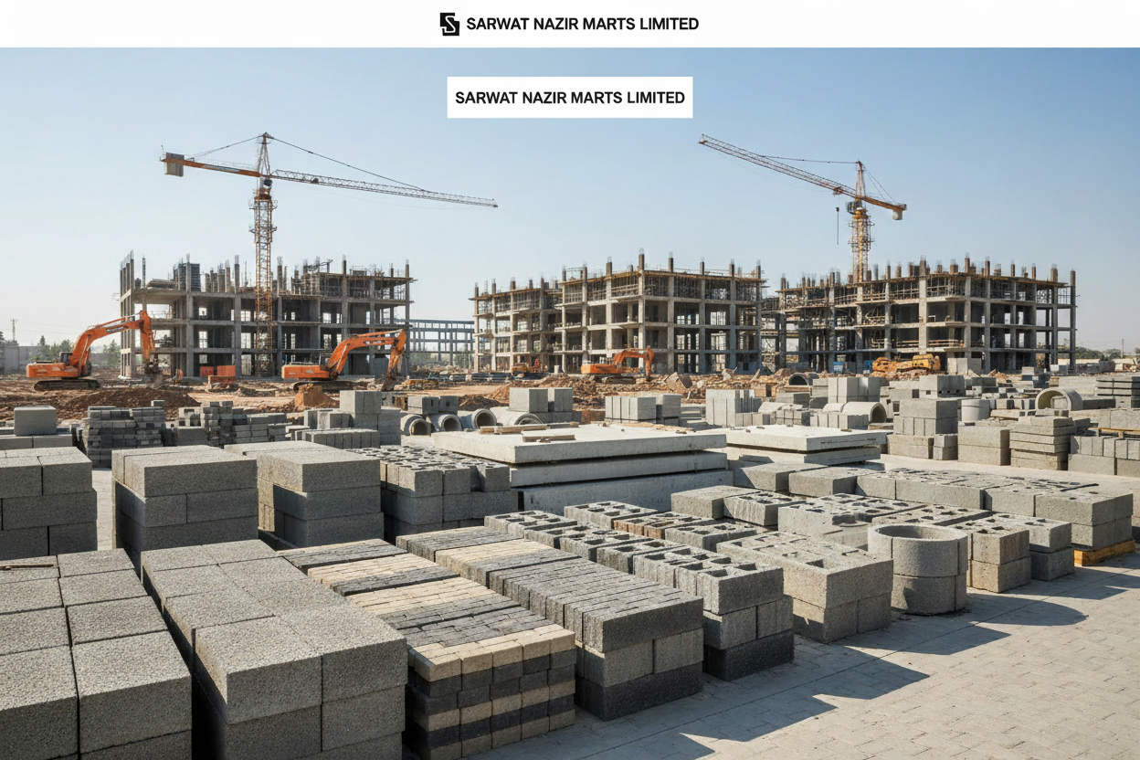 SARWAT NAZIR MARTS LIMITED Banner with Company Name